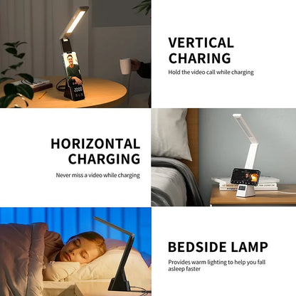 Nova 5-in-1: Alarm Clock, 15W Wireless Charger, Table Lamp Stand